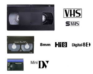 tape transfers vhs s-vhs 8mm hi8 digital8 minidv